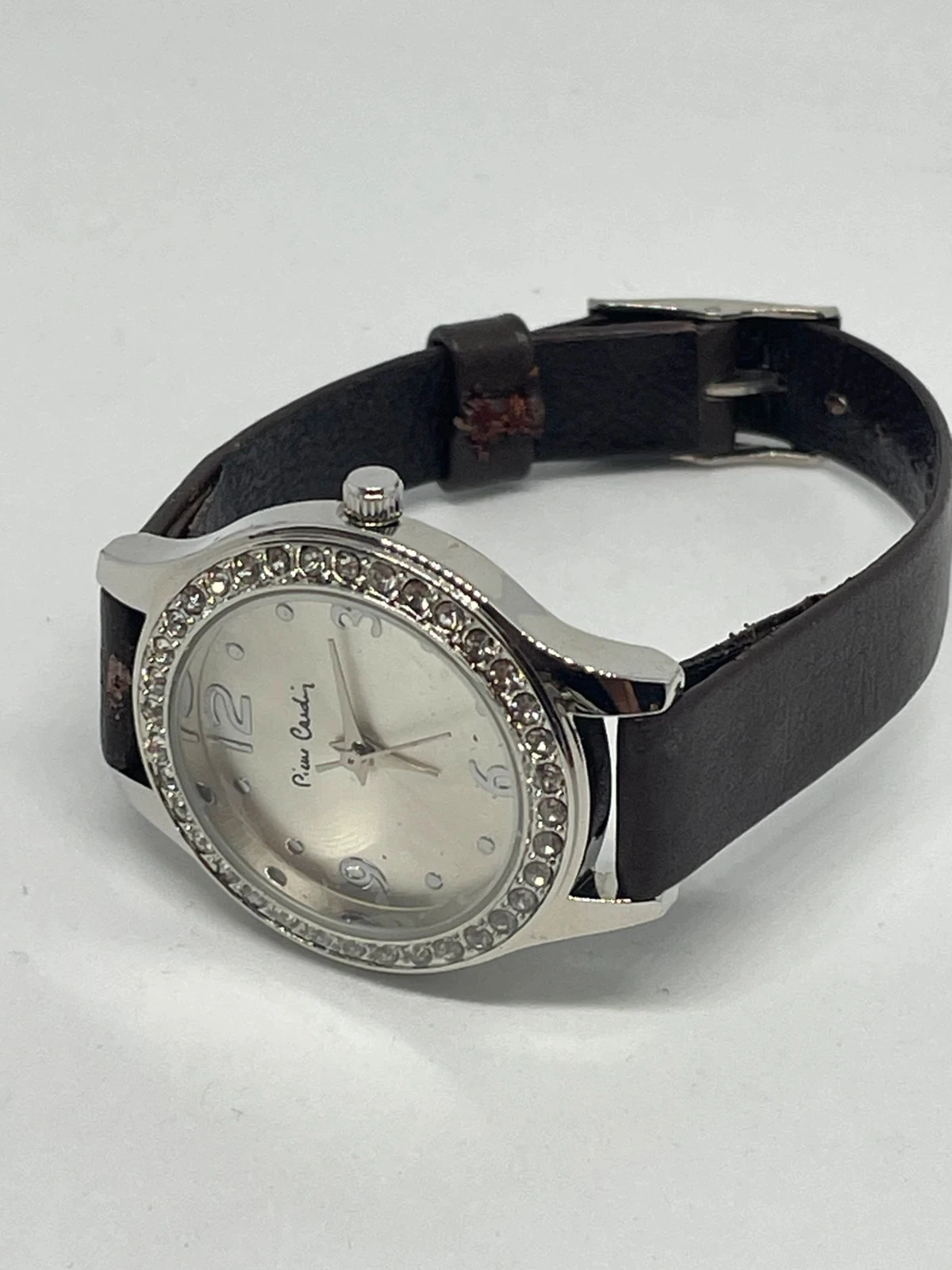 Pierre Cardin women's watch with crystals, original box and papers, excellent condition – photo 12